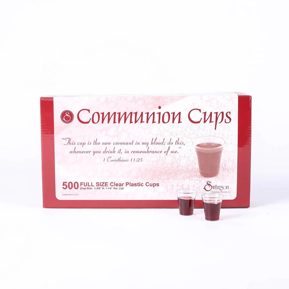 COMMUNION CUPS CLEAR FULL SIZE 1 3/8in 500CT