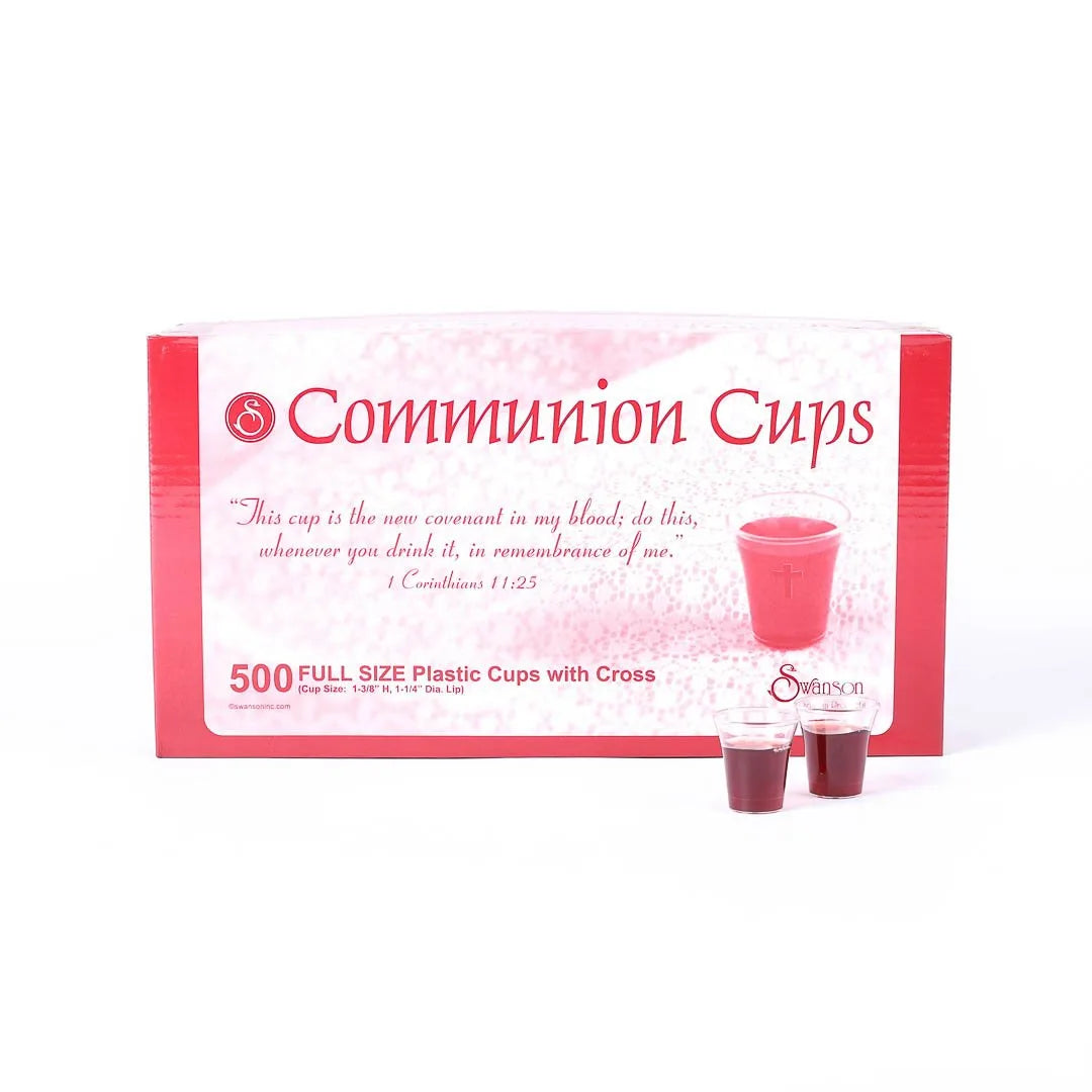 COMMUNION CUPS W/CROSS FULL SIZE 1 3/8in 500CT