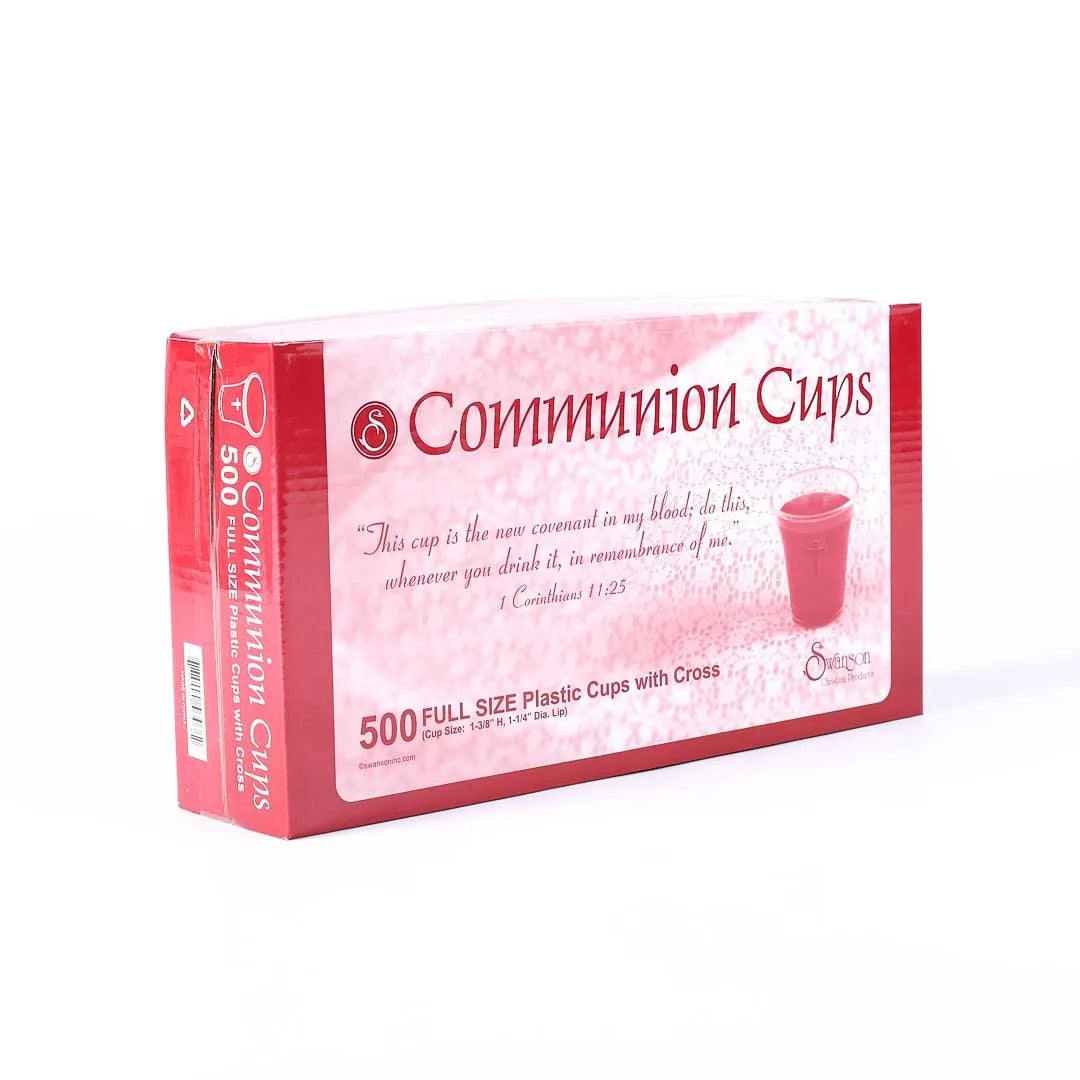 COMMUNION CUPS W/CROSS FULL SIZE 1 3/8in 500CT