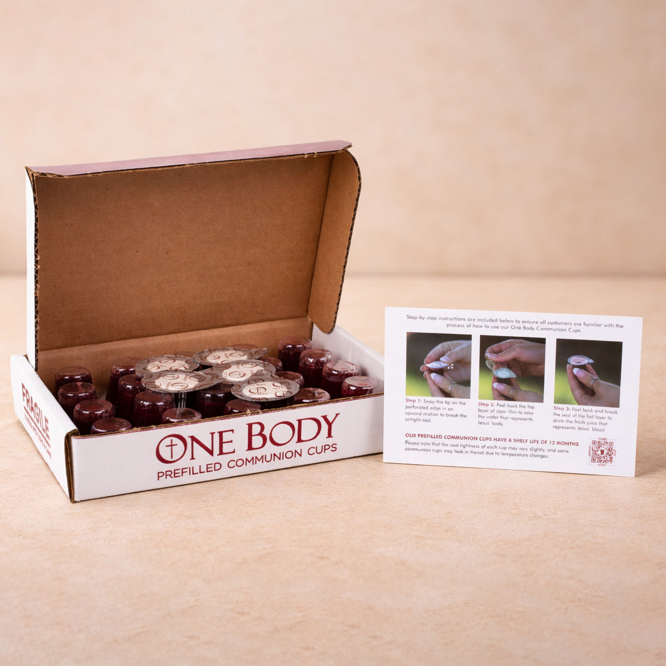 COMMUNION CUPS ONE BODY PREFILLED 25CT