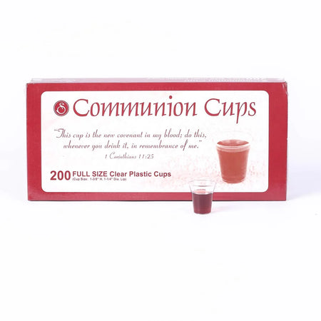 COMMUNION CUPS CLEAR FULL SIZE 1 3/8in 200CT