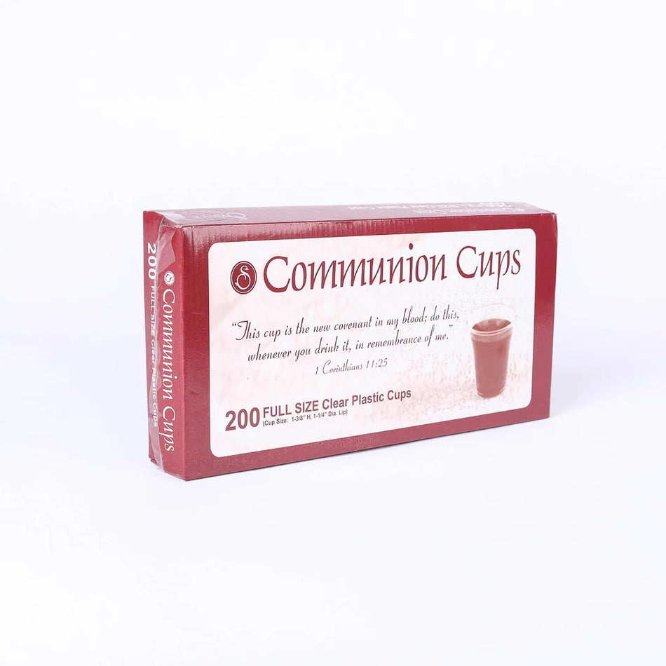 COMMUNION CUPS CLEAR FULL SIZE 1 3/8in 200CT