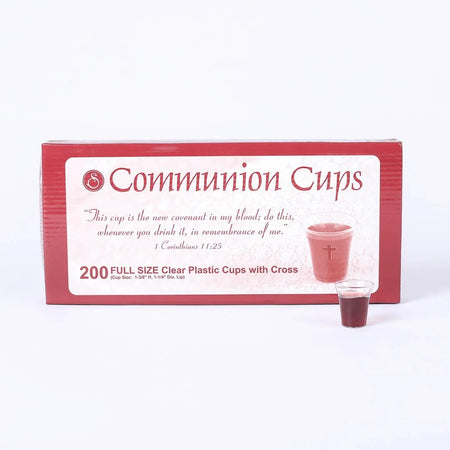 COMMUNION CUPS W/CROSS FULL SIZE 1 3/8in 200CT