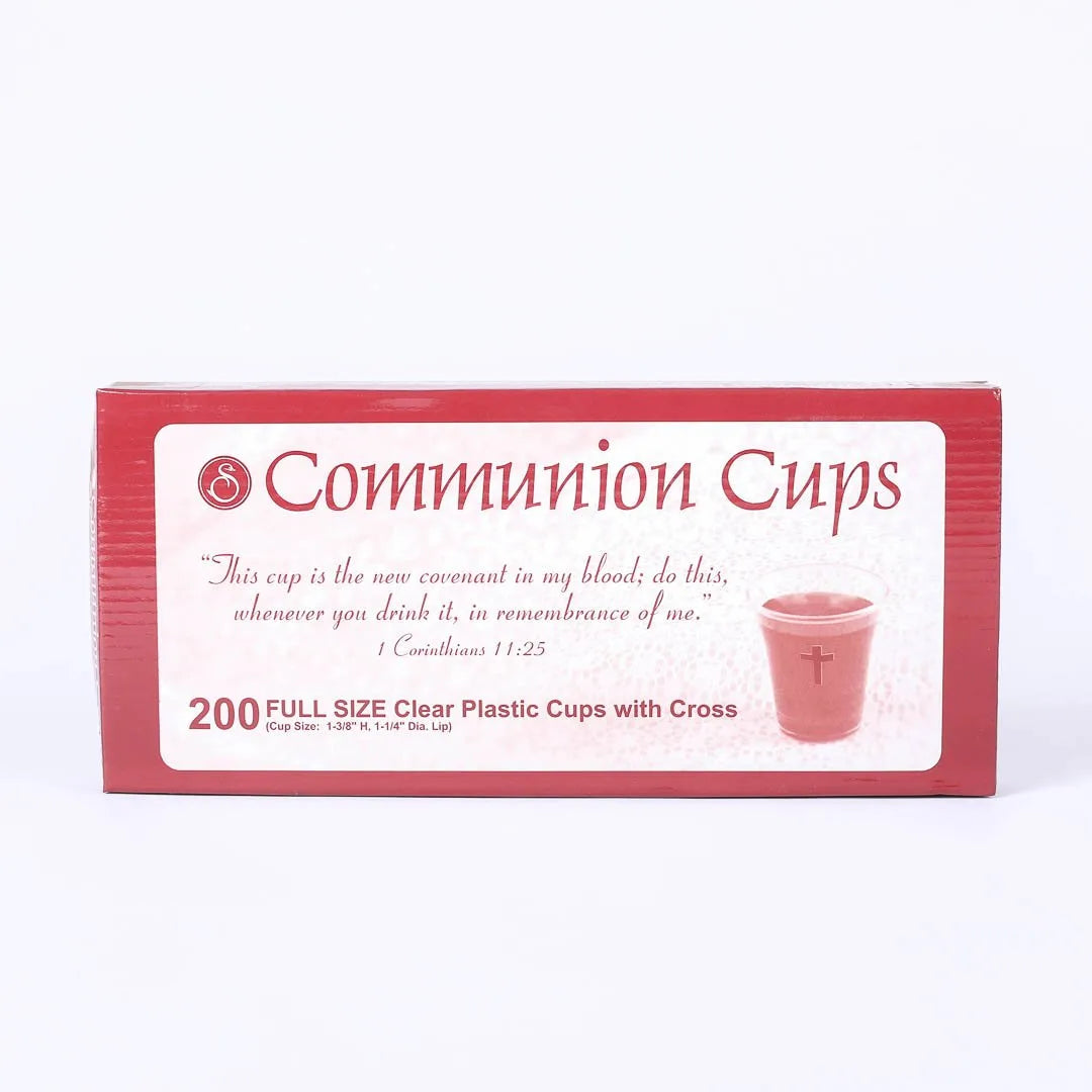 COMMUNION CUPS W/CROSS FULL SIZE 1 3/8in 200CT