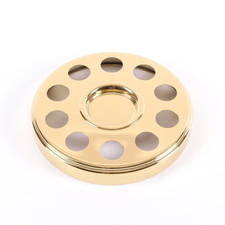 DELUXE COMMUNION MINI BREAD PLATE TRAY & BREAD DISC GOLD