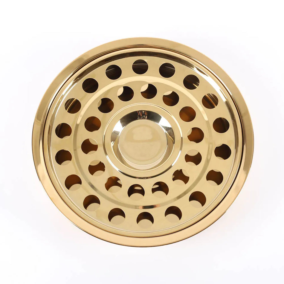Communionware- 2-in-1 Combo Bread Plate & Cup Tray – Gold