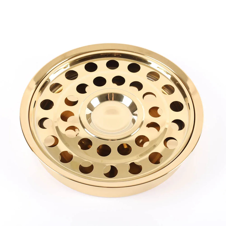 Communionware- 2-in-1 Combo Bread Plate & Cup Tray – Gold