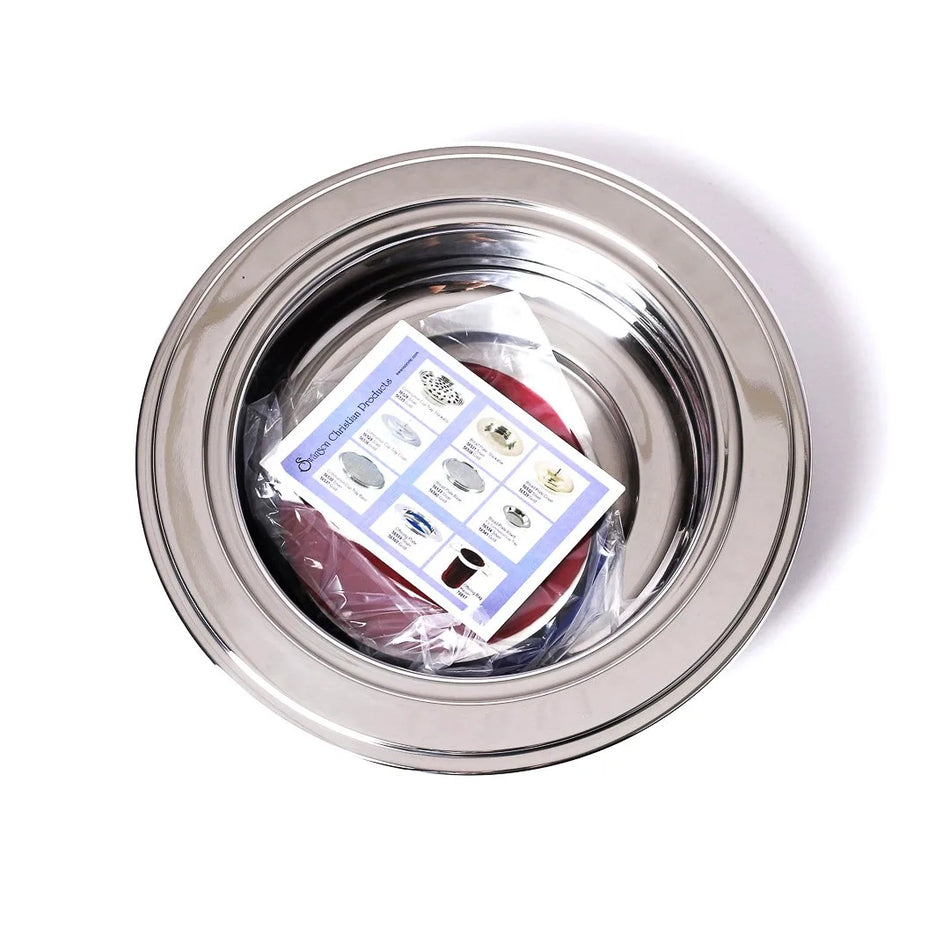 OFFERING PLATE SILVER W/4 PADS