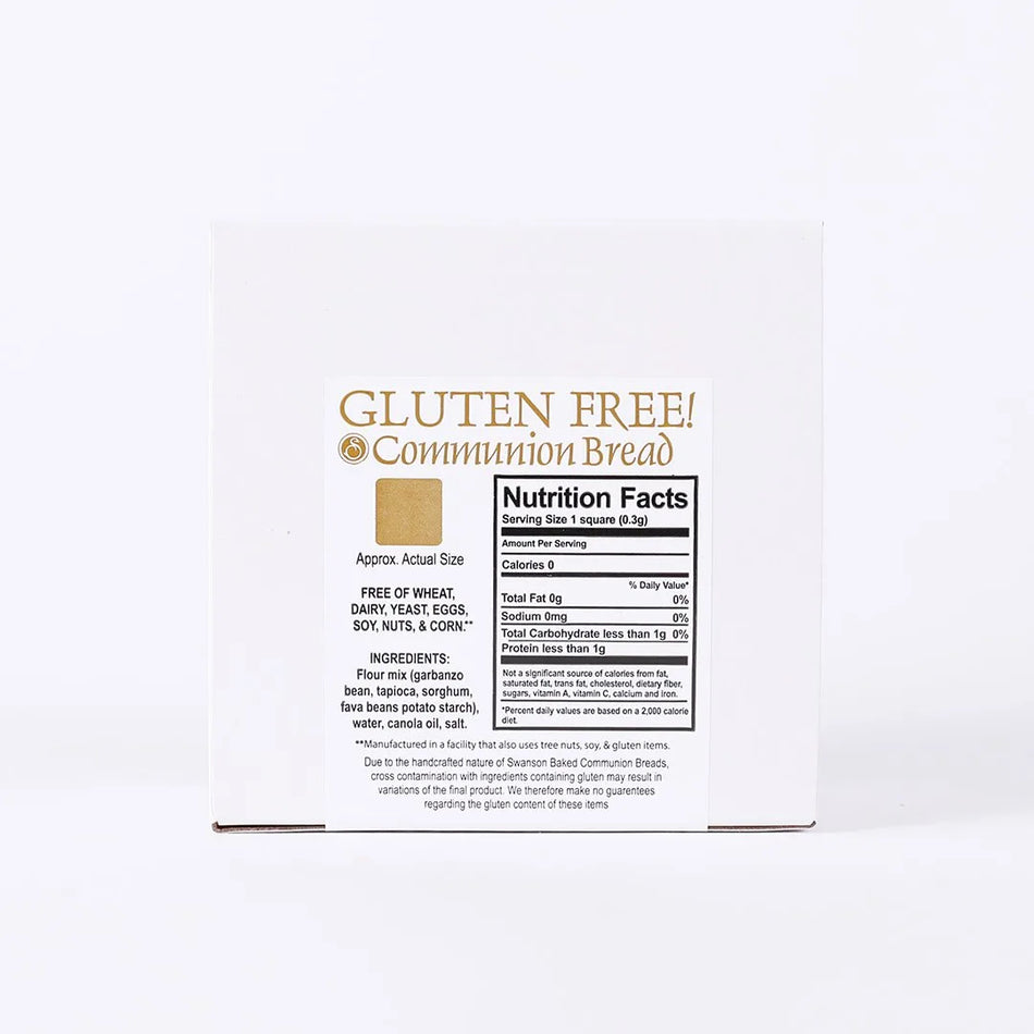 Gluten-Free Communion Bread - Box of 200 Pieces - Resealable Bag