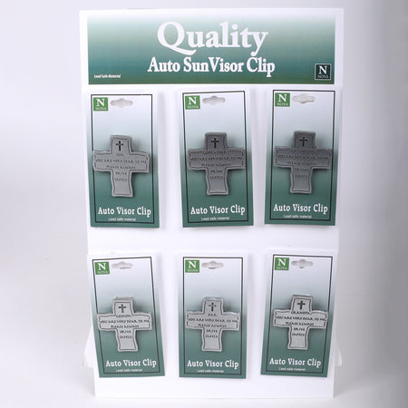 VISOR CLIP MENS CROSSES DISPLAY PK24