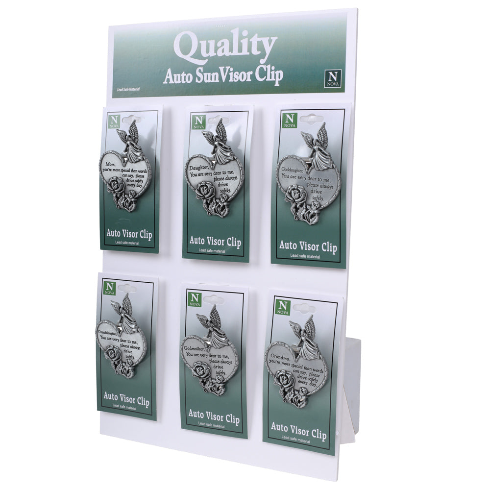 VISOR CLIPS HEARTS DISPLAY PK24
