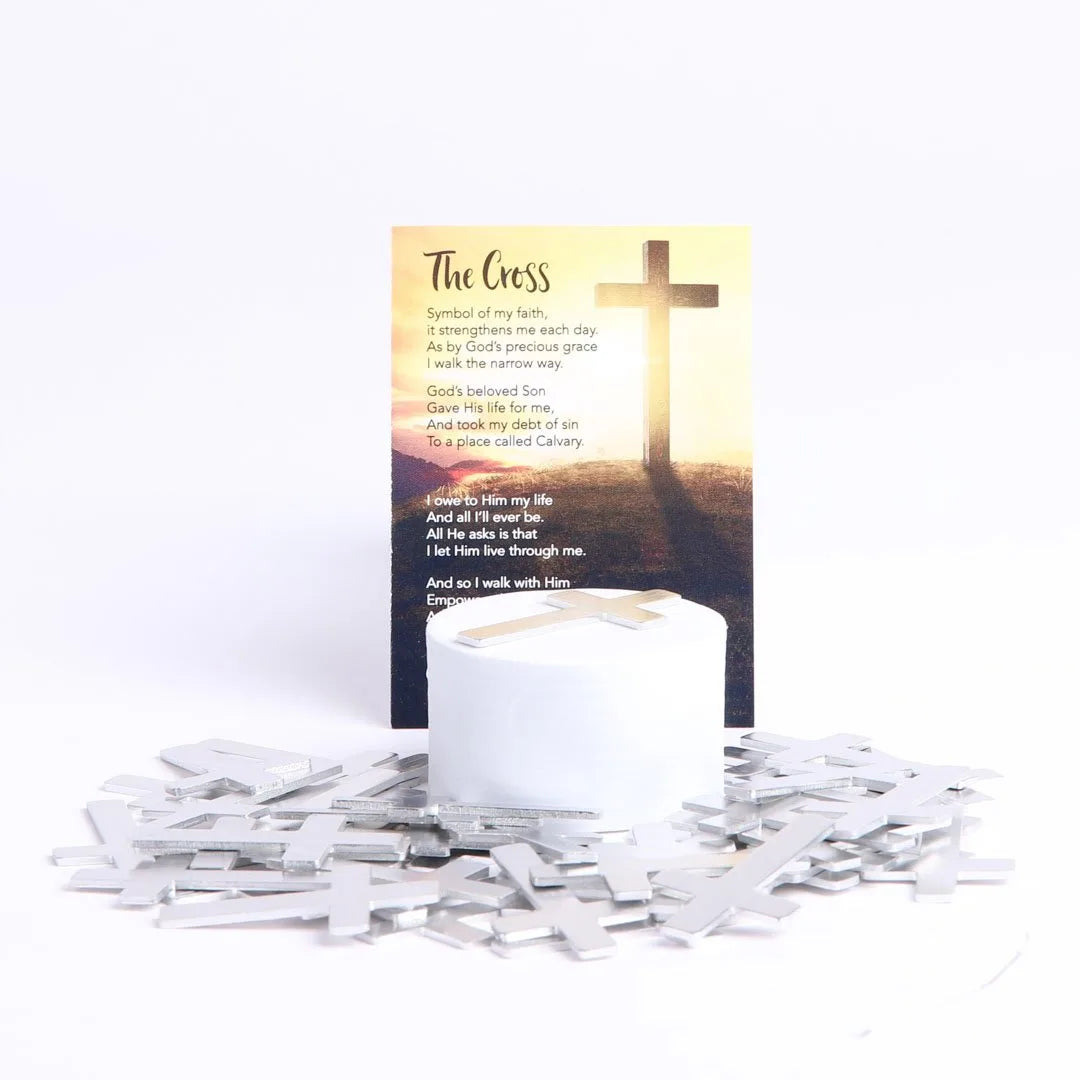 POCKET CROSS BLANK SILVER 1000PK