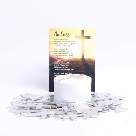 POCKET CROSS BLANK SILVER 1000PK