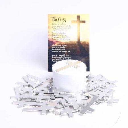 POCKET CROSS BLANK SILVER 1000PK
