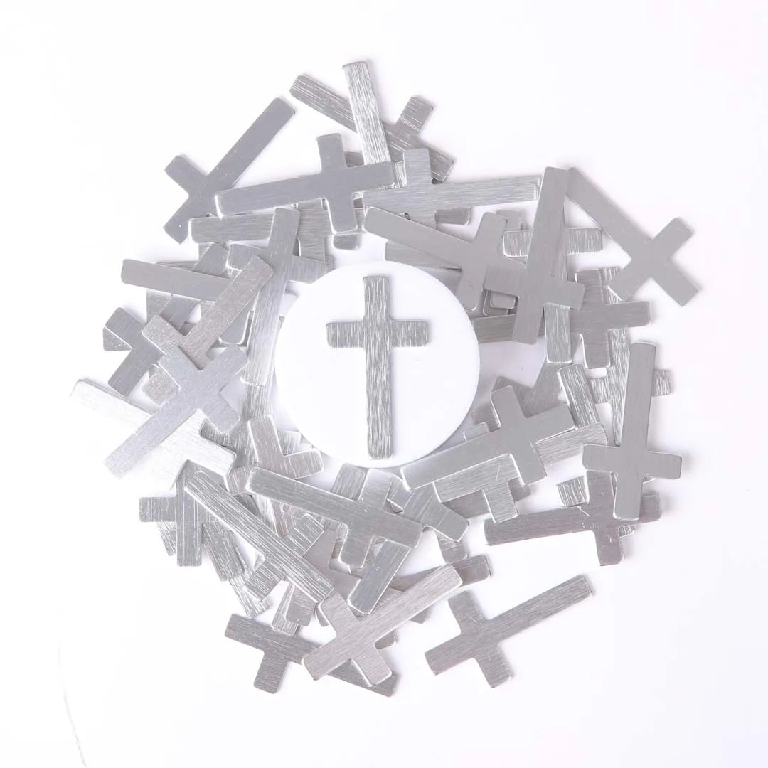 POCKET CROSS BLANK SILVER 1000PK