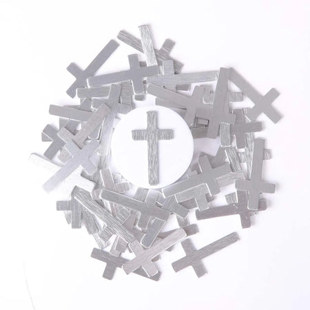 POCKET CROSS BLANK SILVER 1000PK