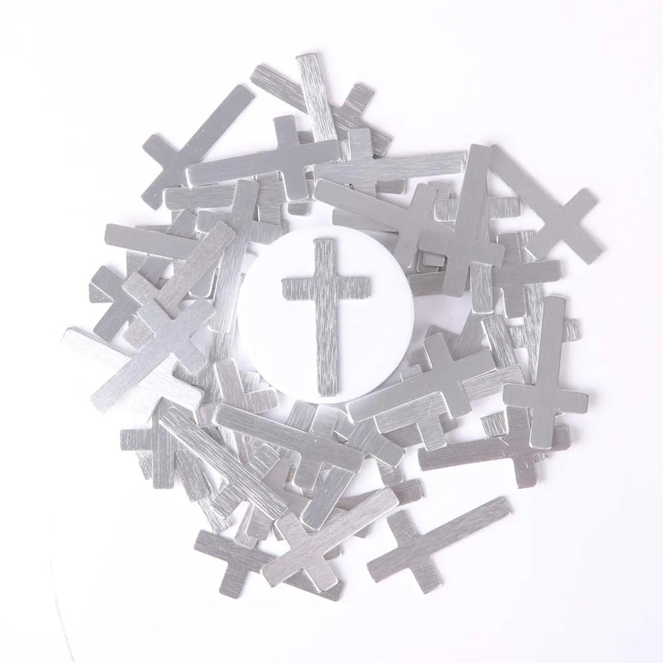POCKET CROSS BLANK SILVER 1000PK