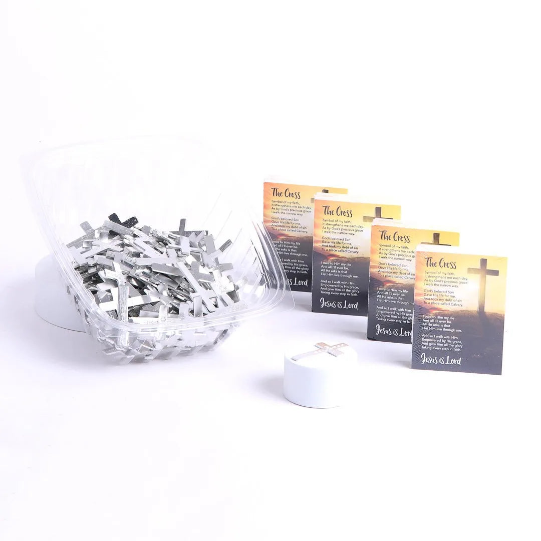 POCKET CROSS GOD LOVES YOU SILVER PK200