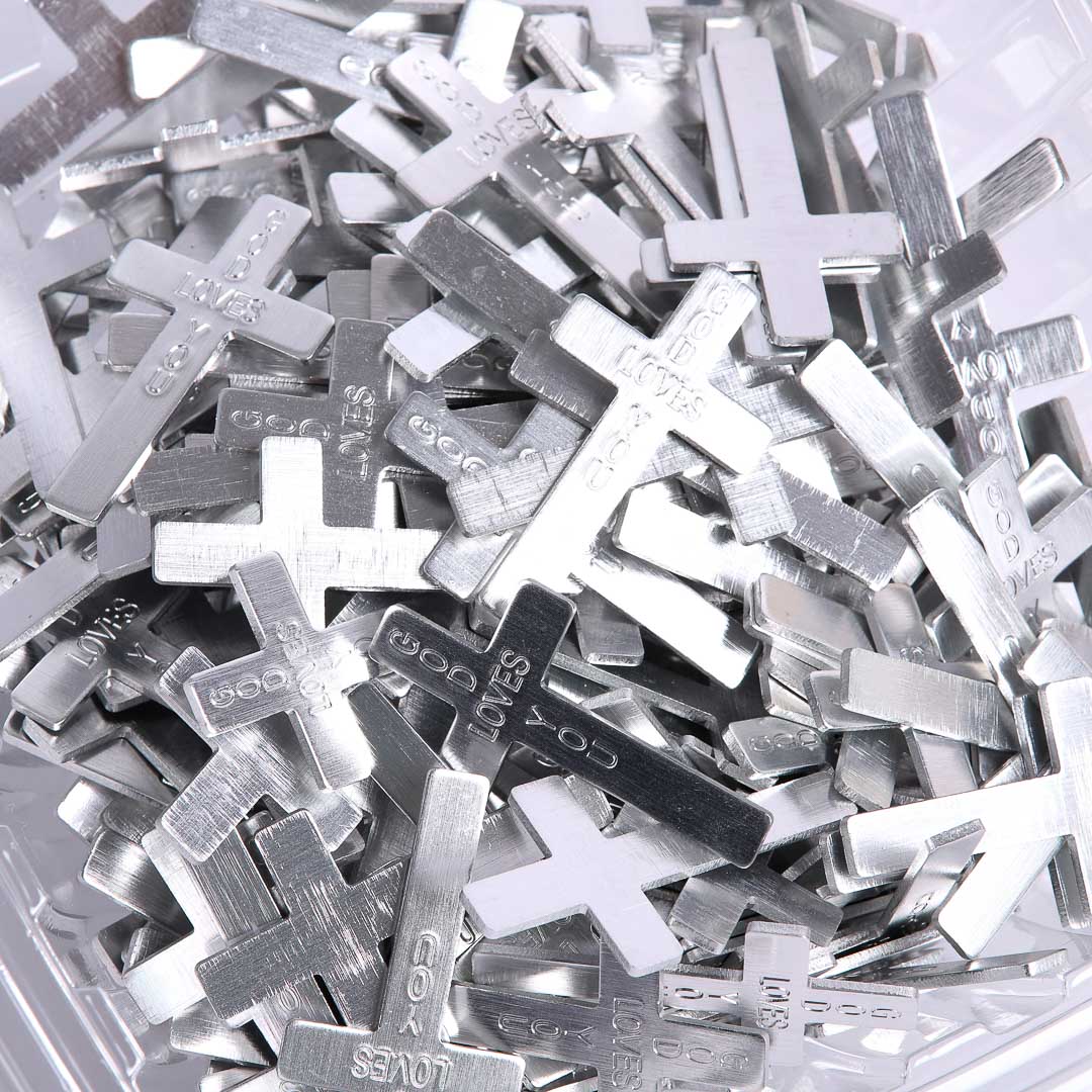 POCKET CROSS GOD LOVES YOU SILVER PK200