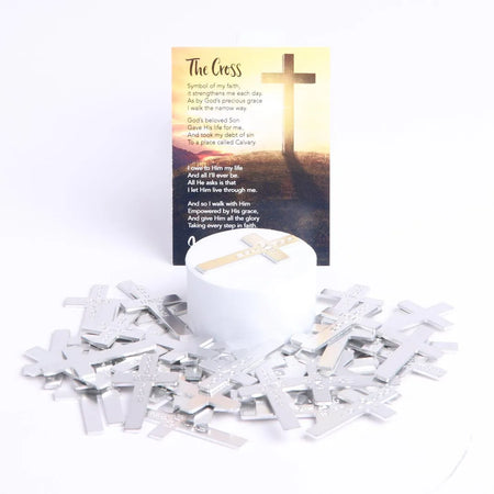 POCKET CROSS GOD LOVES YOU SILVER PK200