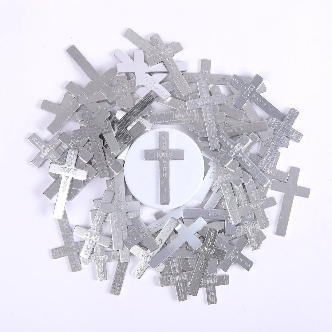 POCKET CROSS GOD LOVES YOU SILVER PK200
