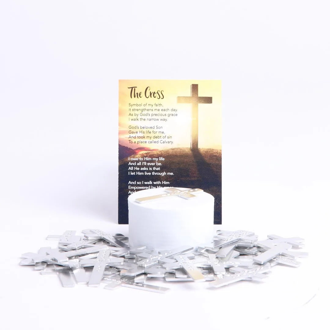 POCKET CROSS GOD LOVES YOU SILVER 1000PK