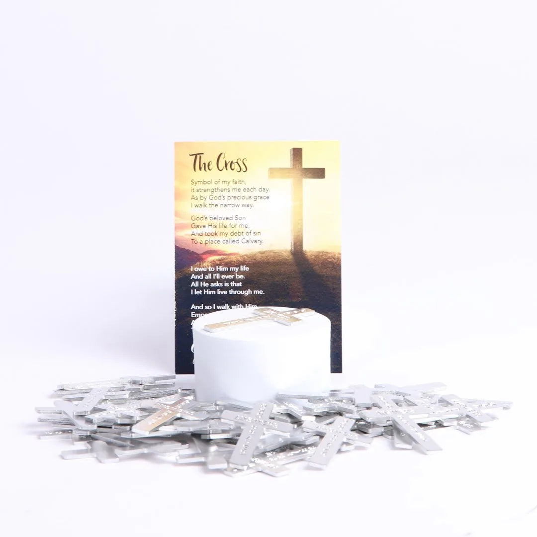 POCKET CROSS GOD ANSWERS PRAYERS SILVER PK200