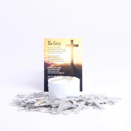 POCKET CROSS GOD ANSWERS PRAYERS SILVER 1000PK