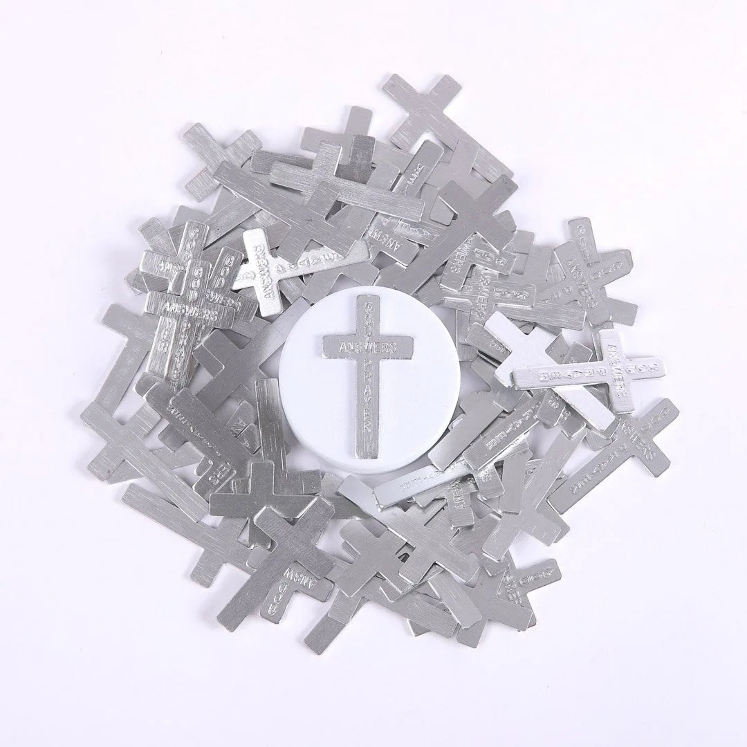 POCKET CROSS GOD ANSWERS PRAYERS SILVER 1000PK