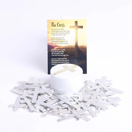 POCKET CROSS I CAN DO ALL THINGS SILVER 1000PK