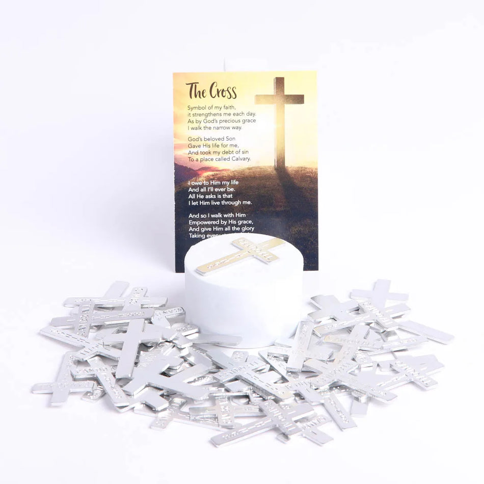 POCKET CROSS I CAN DO ALL THINGS SILVER 1000PK