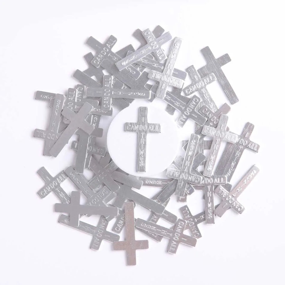POCKET CROSS I CAN DO ALL THINGS SILVER 1000PK