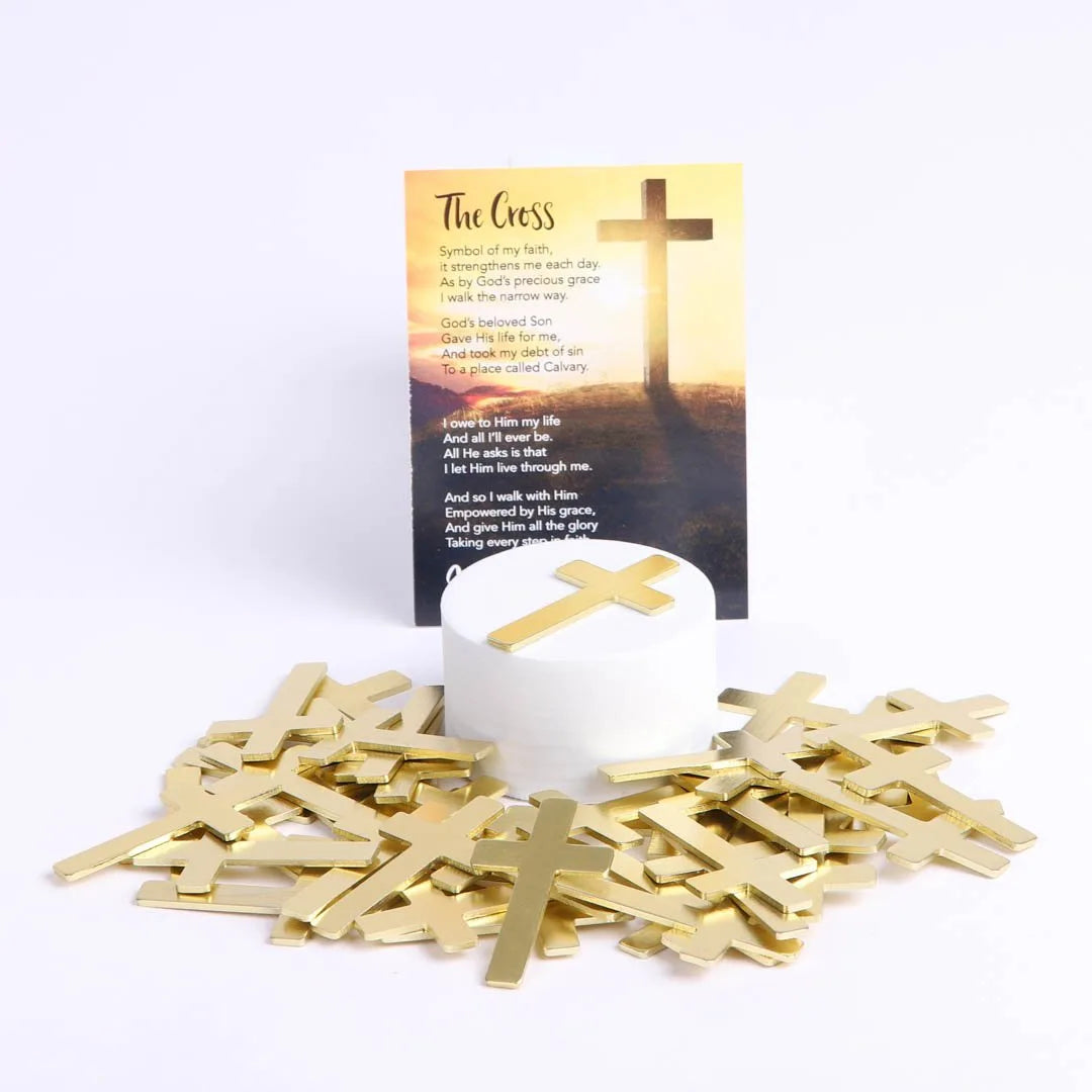 POCKET CROSS BLANK GOLD PK200
