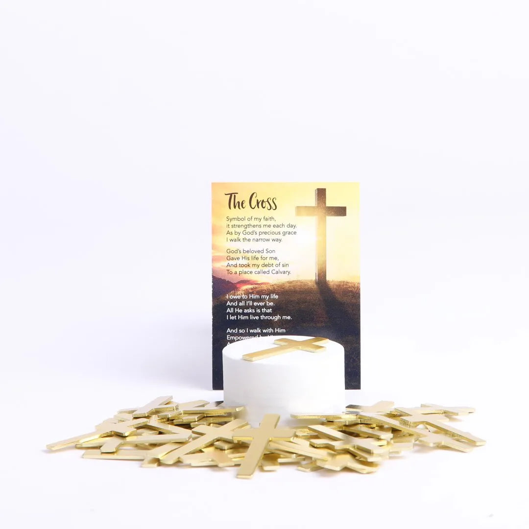 POCKET CROSS BLANK GOLD 1000PK