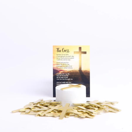 POCKET CROSS BLANK GOLD 1000PK