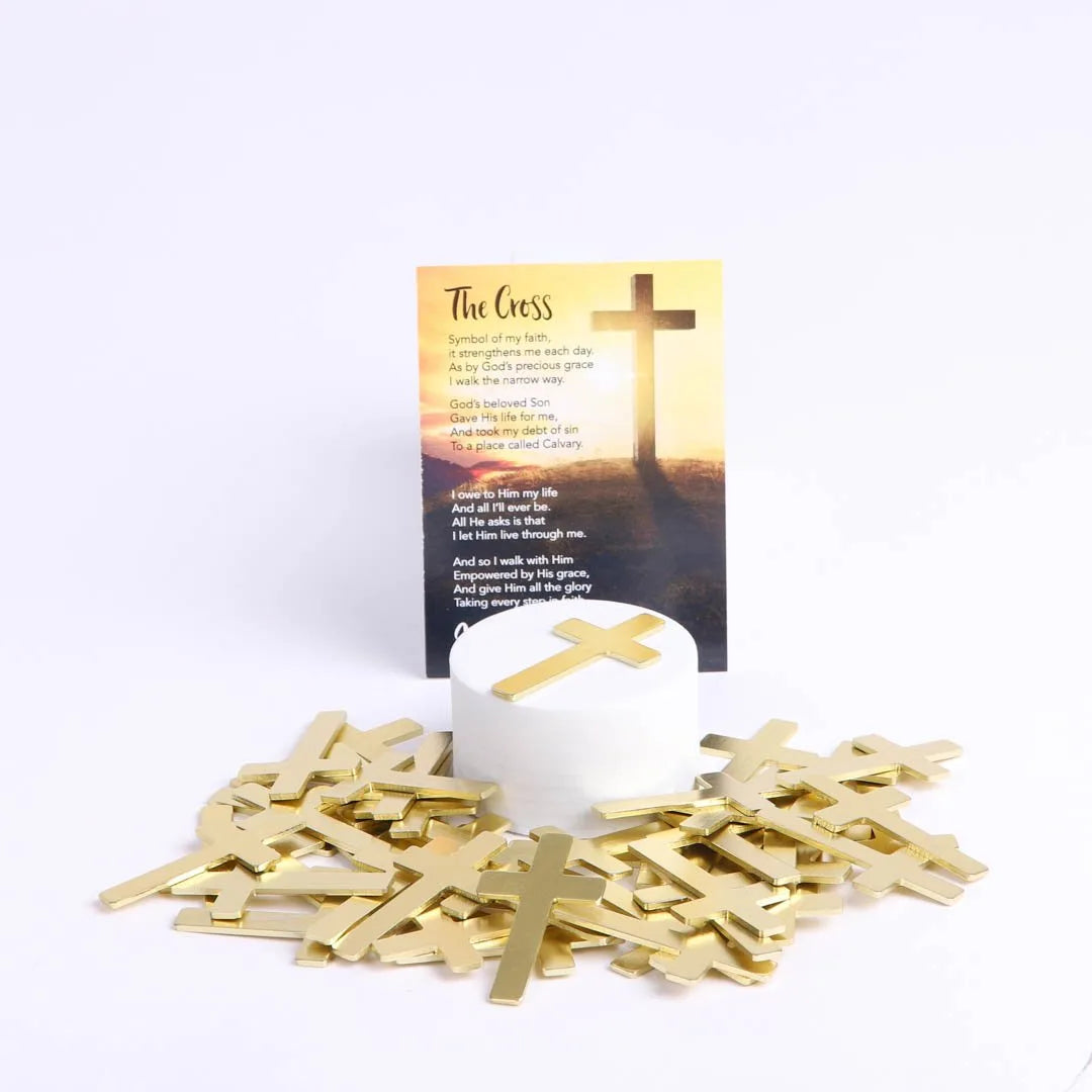 POCKET CROSS BLANK GOLD 1000PK
