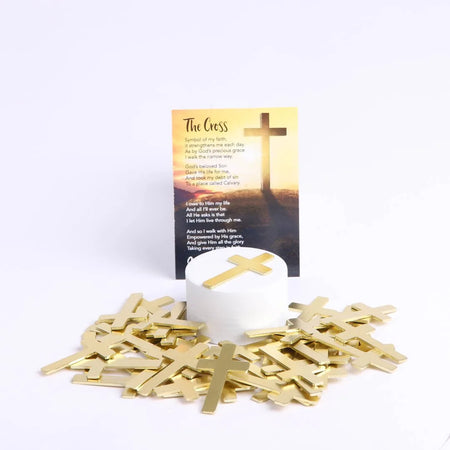 POCKET CROSS BLANK GOLD 1000PK