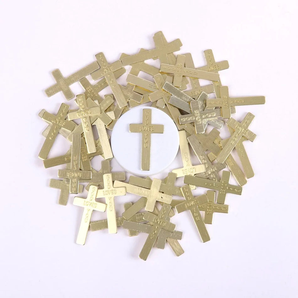 POCKET CROSS GOD LOVES YOU GOLD PK200