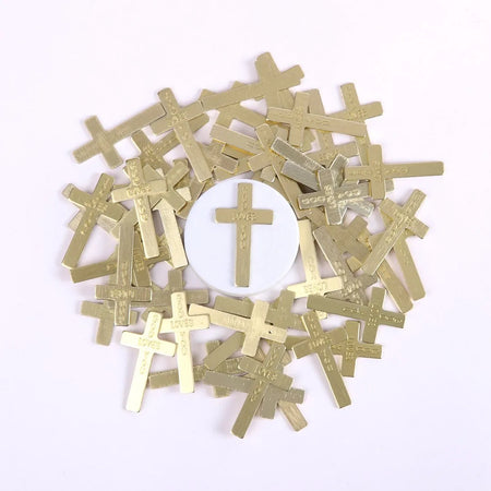 POCKET CROSS GOD LOVES YOU GOLD 1000PK