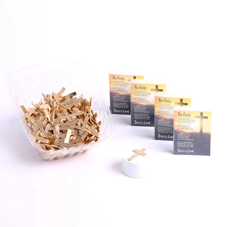 POCKET CROSS GOD ANSWERS PRAYERS GOLD PK200