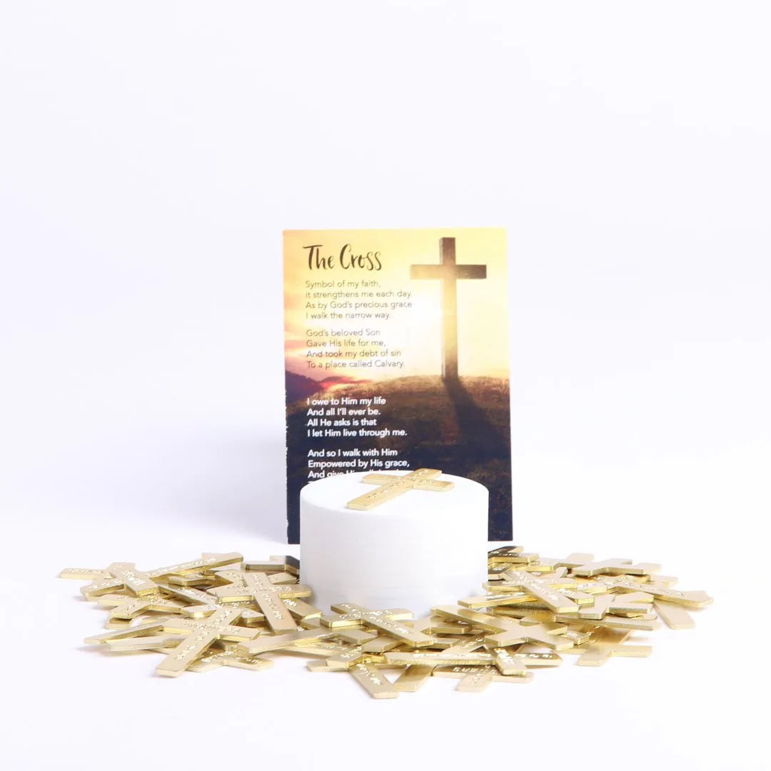POCKET CROSS GOD ANSWERS PRAYERS GOLD PK200
