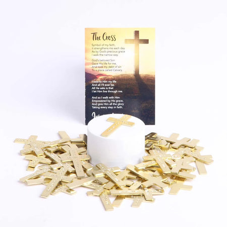 POCKET CROSS GOD ANSWERS PRAYERS GOLD PK200