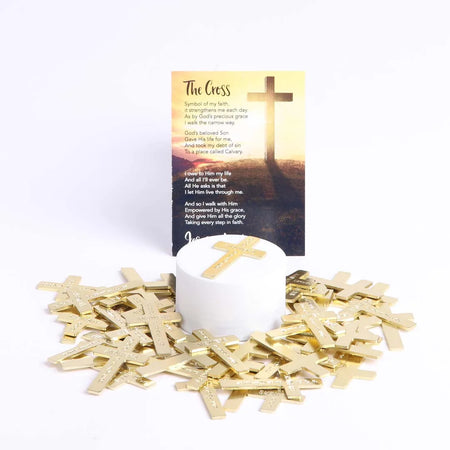 POCKET CROSS GOD ANSWERS PRAYERS GOLD 1000PK