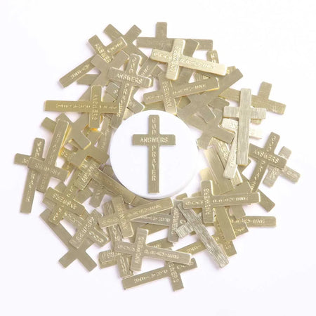 POCKET CROSS GOD ANSWERS PRAYERS GOLD 1000PK