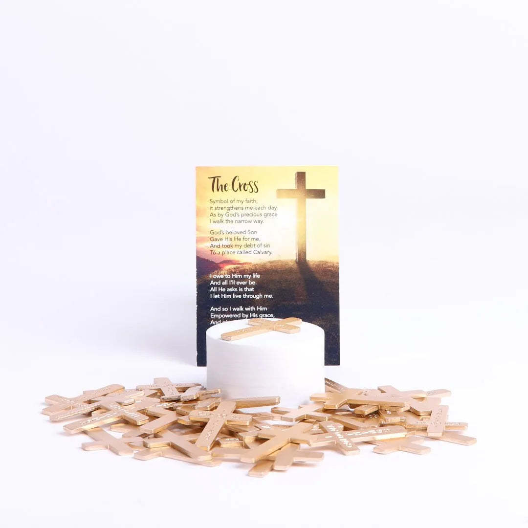 POCKET CROSS I CAN DO ALL THINGS GOLD 1000PK