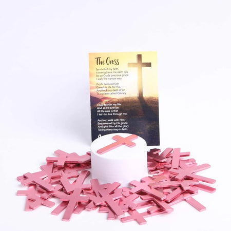 POCKET CROSS BLANK PINK 1000PK