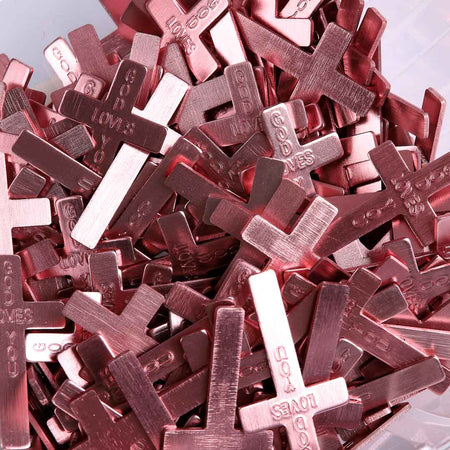 POCKET CROSS GOD LOVES YOU PINK PK200