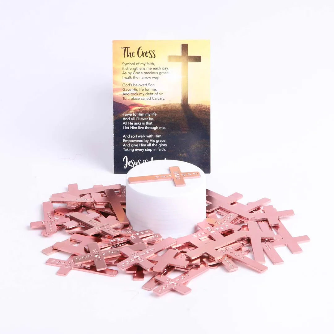 POCKET CROSS GOD LOVES YOU PINK 1000PK