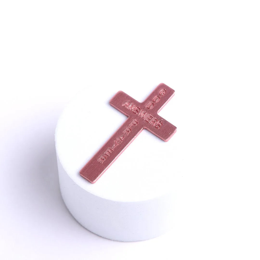 POCKET CROSS GOD ANSWERS PRAYERS PINK PK200
