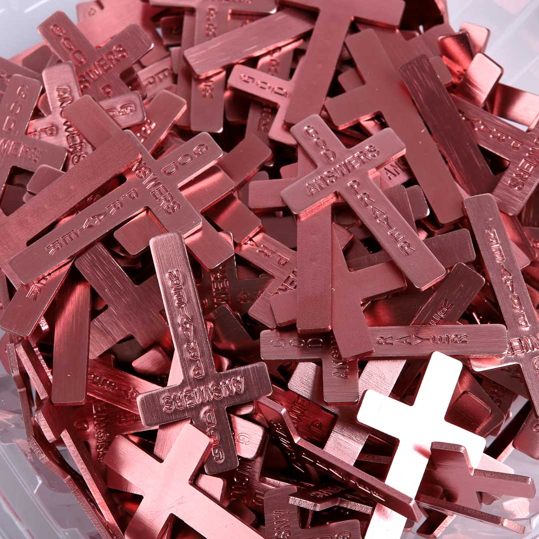POCKET CROSS GOD ANSWERS PRAYERS PINK PK200